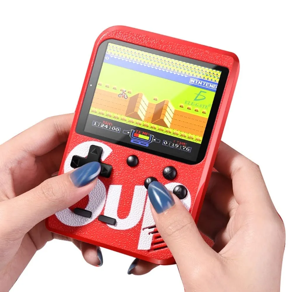 Squaircle Latest Edition Handheld Game Console with 400 Classic Games for Kids, Adults, Men, and All Age Groups (Multicolor) - Pack of 1