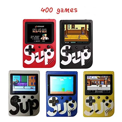 Squaircle Latest Edition Handheld Game Console with 400 Classic Games for Kids, Adults, Men, and All Age Groups (Multicolor) - Pack of 1