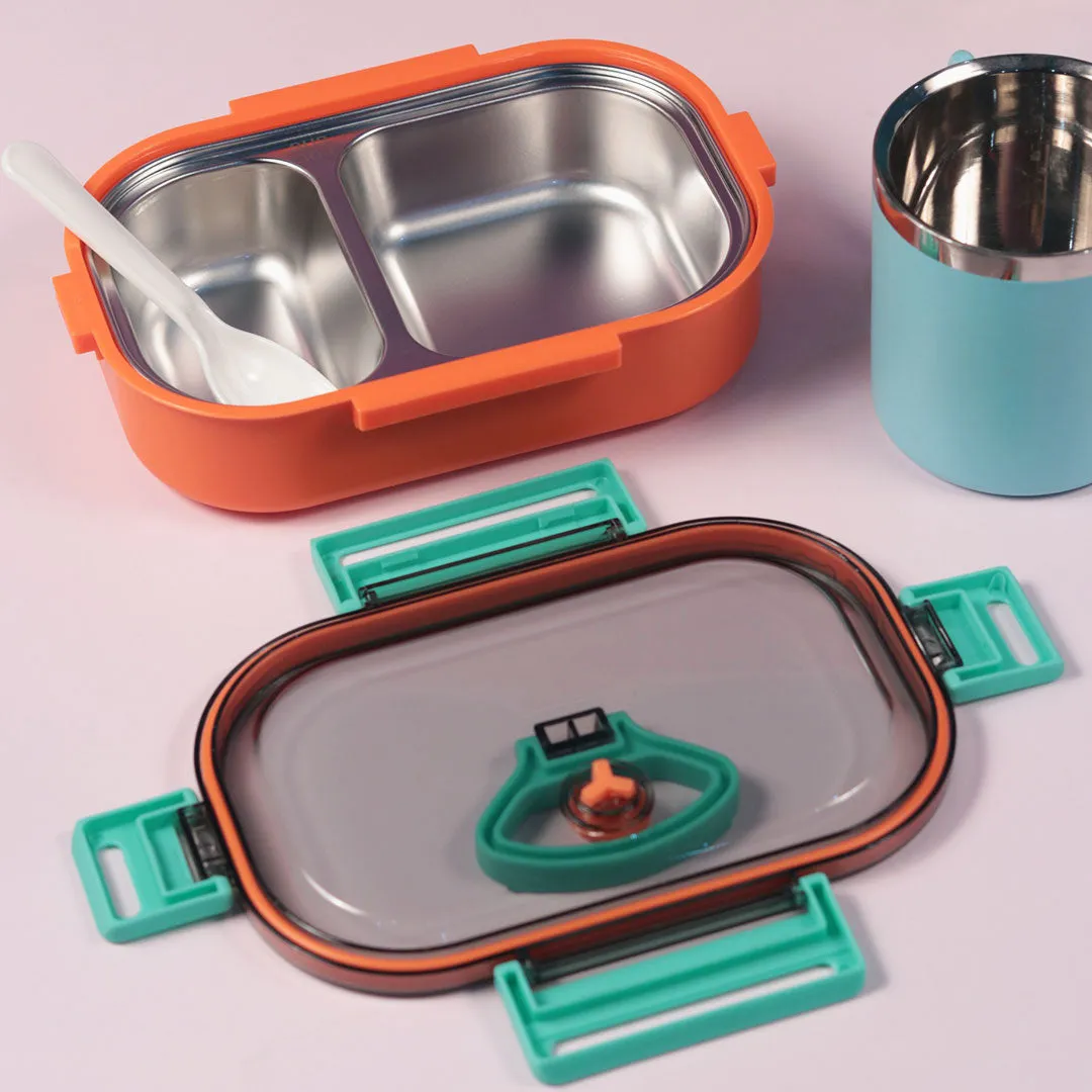 Stainless Steel Lunch Box -Orange(LB-8871)