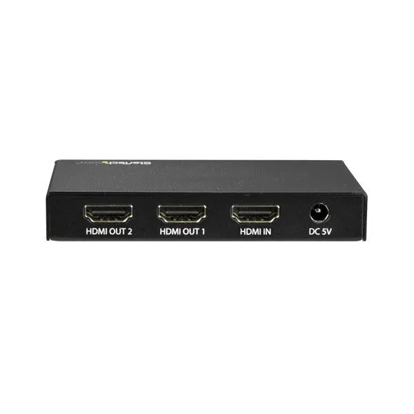 Startech.Com Hdmi Splitter - 2-Port - 4K 60Hz - Hdmi Splitter 1 In 2 Out - 2 Way Hdmi Splitter - Hdmi Port Splitter (St1