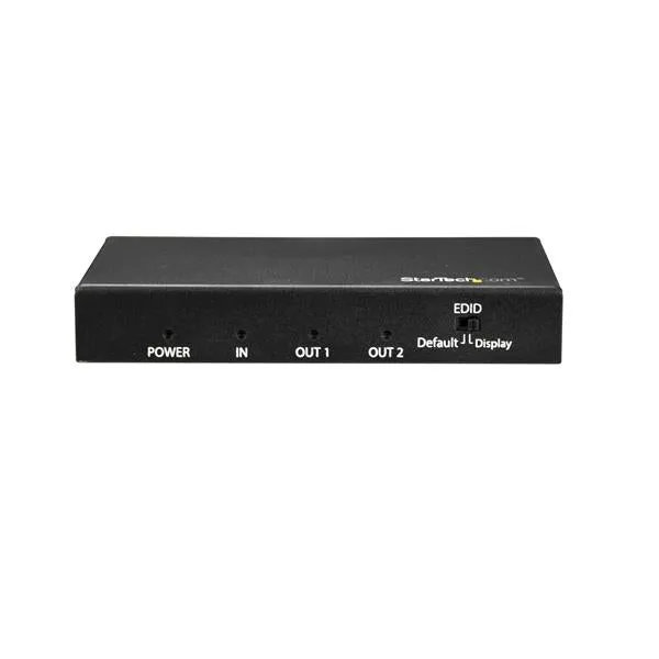 Startech.Com Hdmi Splitter - 2-Port - 4K 60Hz - Hdmi Splitter 1 In 2 Out - 2 Way Hdmi Splitter - Hdmi Port Splitter (St1