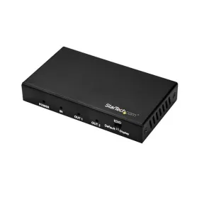 Startech.Com Hdmi Splitter - 2-Port - 4K 60Hz - Hdmi Splitter 1 In 2 Out - 2 Way Hdmi Splitter - Hdmi Port Splitter (St1