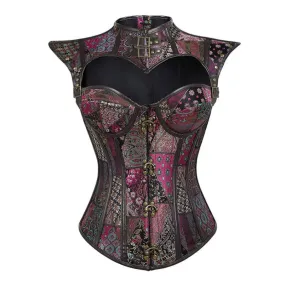 Steampunk Gothic Emo Corset Shapewear with Unique Detailing