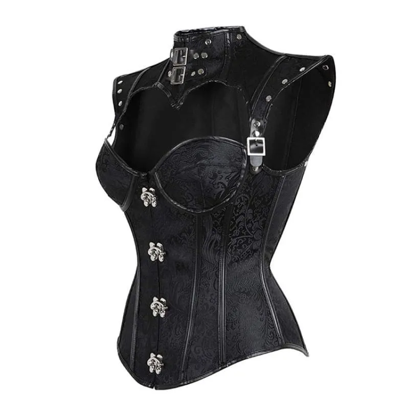 Steampunk Gothic Emo Corset Shapewear with Unique Detailing