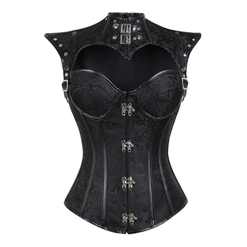 Steampunk Gothic Emo Corset Shapewear with Unique Detailing