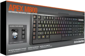 SteelSeries Keyboard Apex M800 RGB Mechanical Gaming Keyboard - RGB LED Backlit - Linear & Quiet Switch