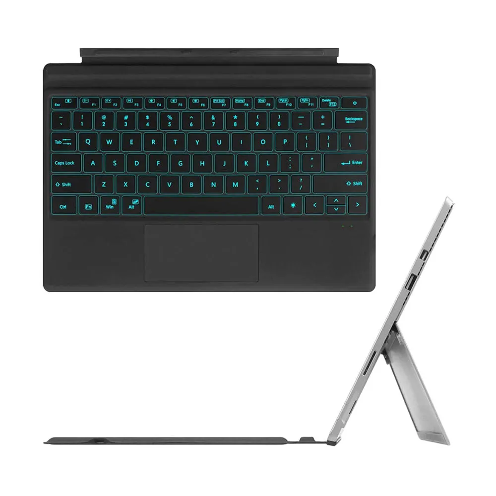 Surface Pro 7 /Pro 7/6/5/4/3 Bluetooth Keyboard [7-Color Backlit] | Fintie