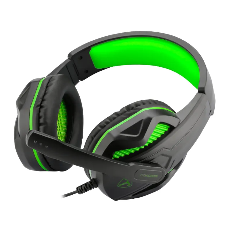 T-Dagger Cook 3.5Mm Gaming Headset - Black/Green