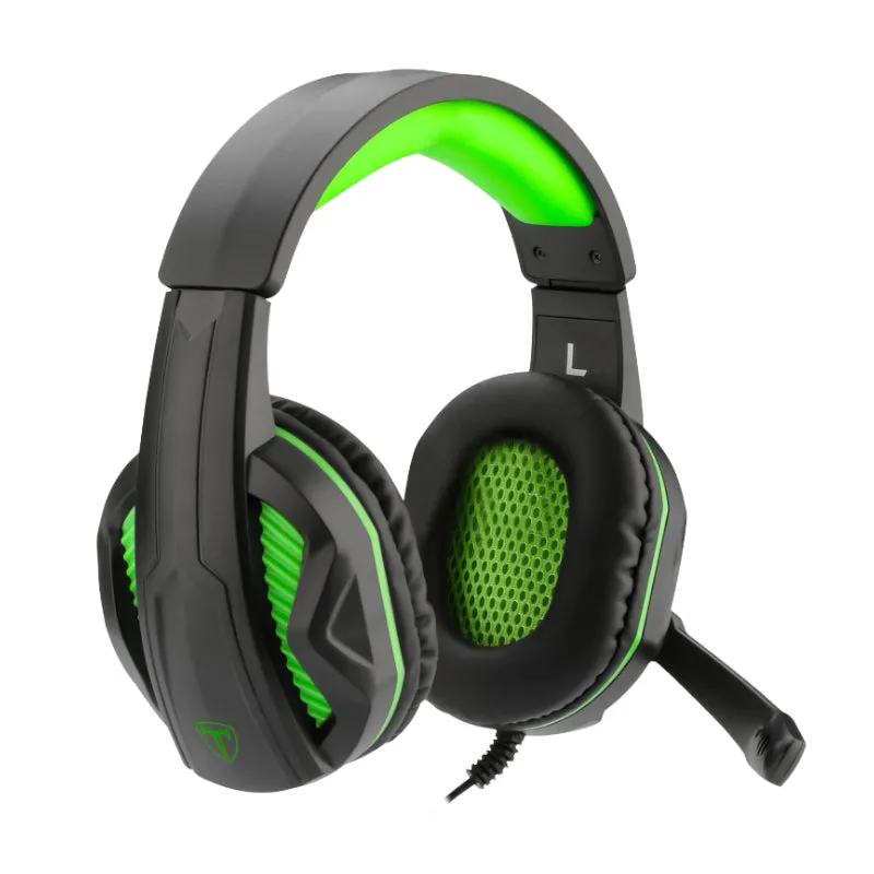 T-Dagger Cook 3.5Mm Gaming Headset - Black/Green