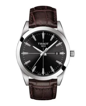 Tissot Gentleman Brown Leather Watch T1274101605101