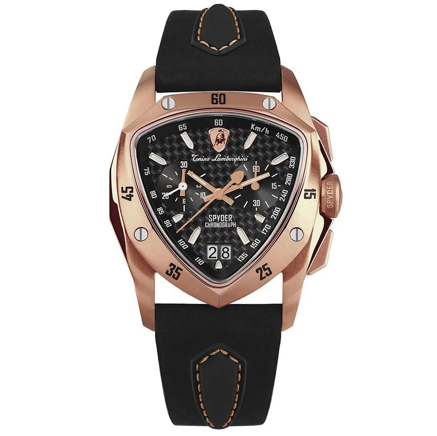 Tonino Lamborghini Men's Chronograph Watch New Spyder Rose Gold TLF-A13-8