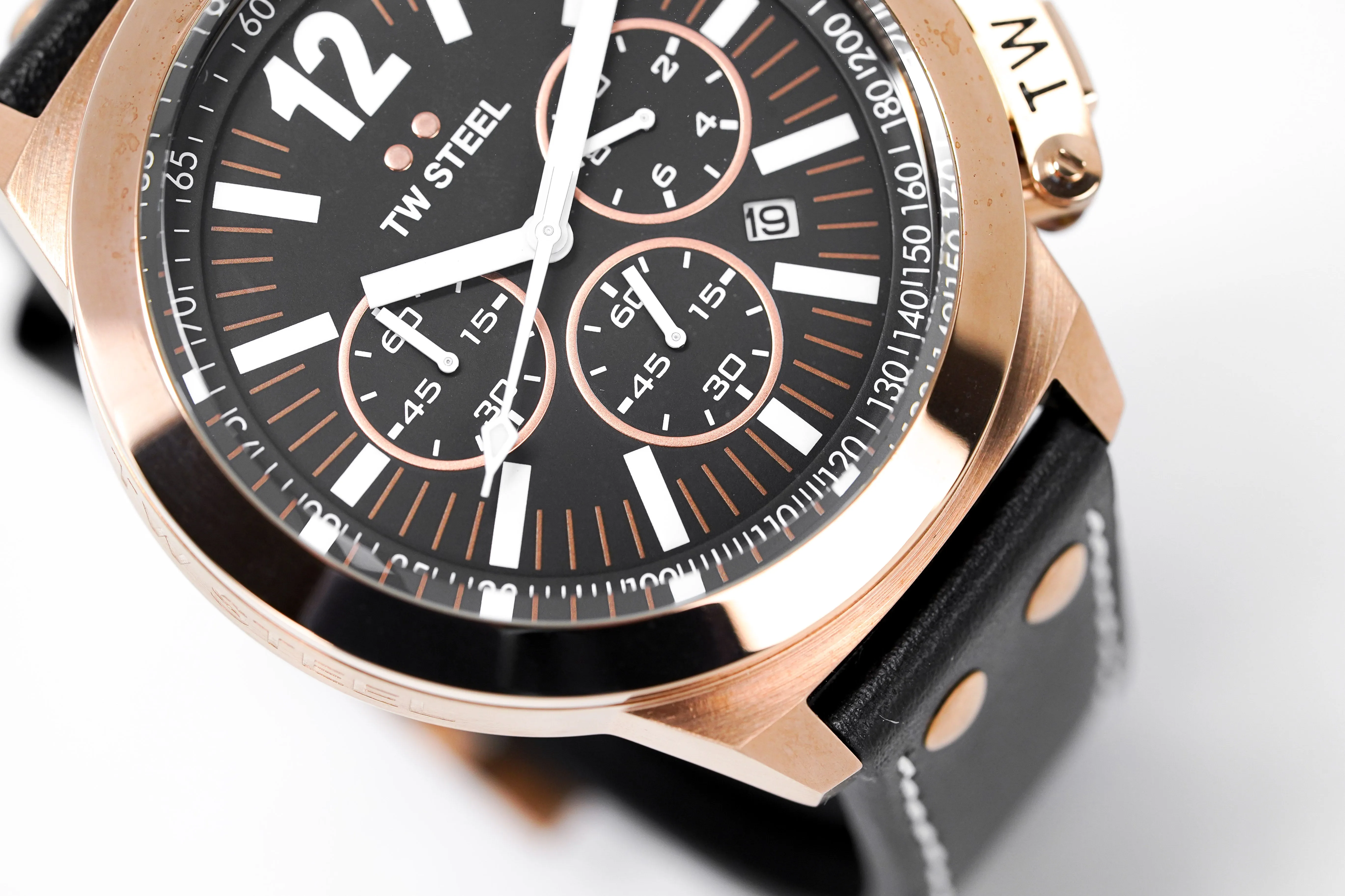 TW Steel Watch CEO Tech Chronograph 50mm Rose/Black CE1024