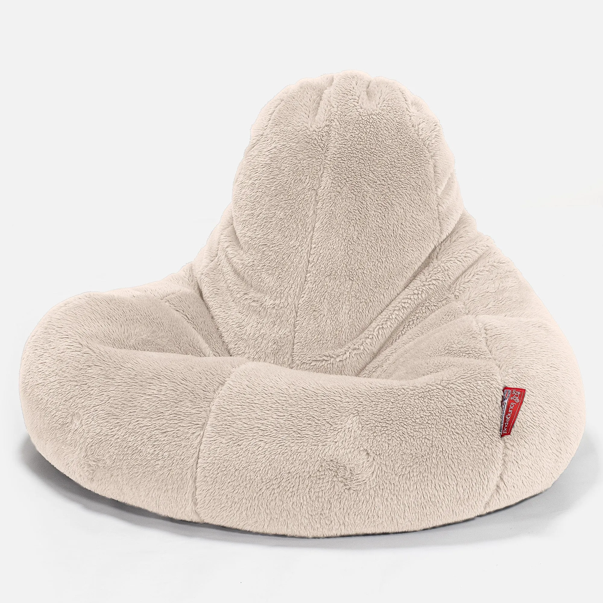 Ultra Lux Gaming Bean Bag Chair - Teddy Faux Fur Cream