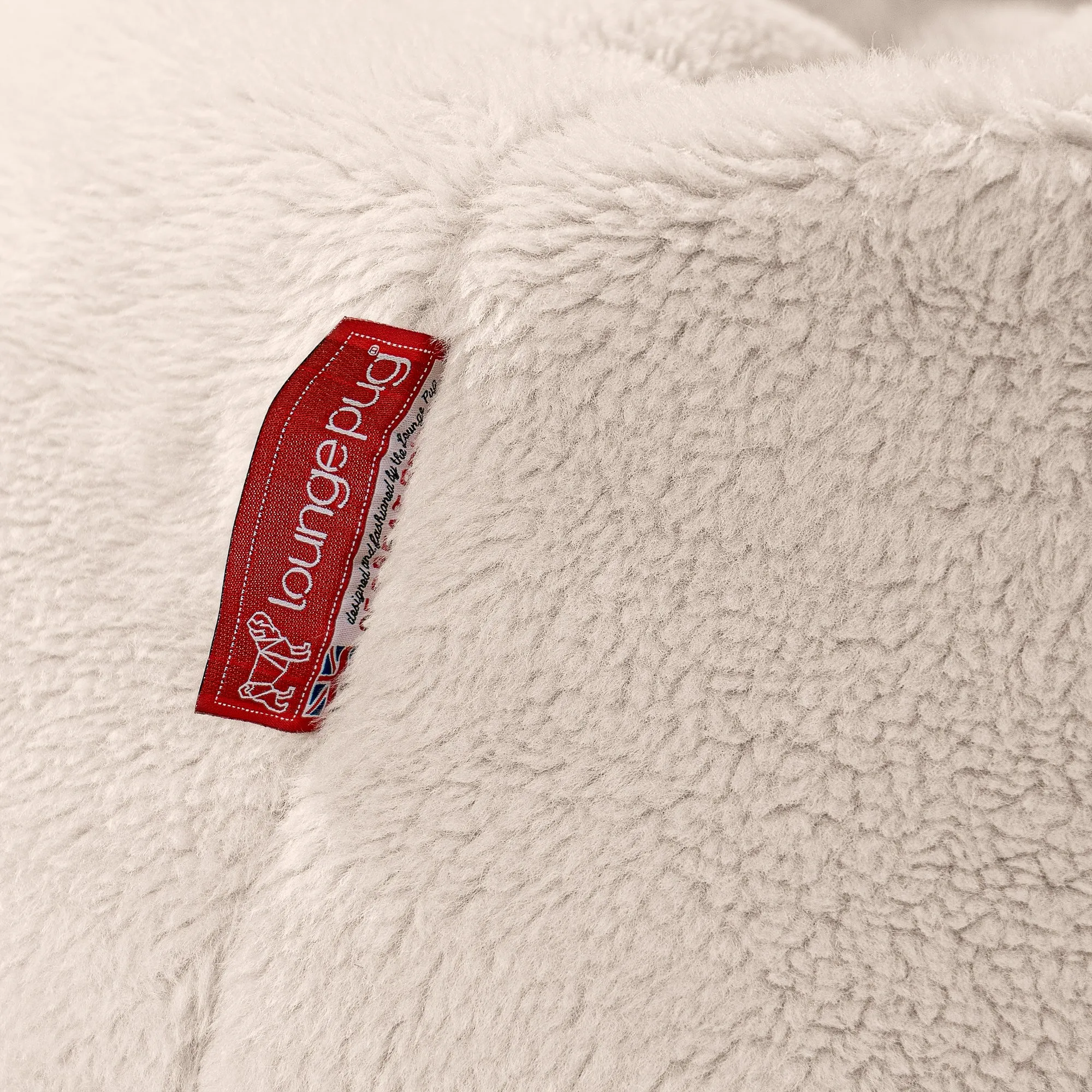 Ultra Lux Gaming Bean Bag Chair - Teddy Faux Fur Cream