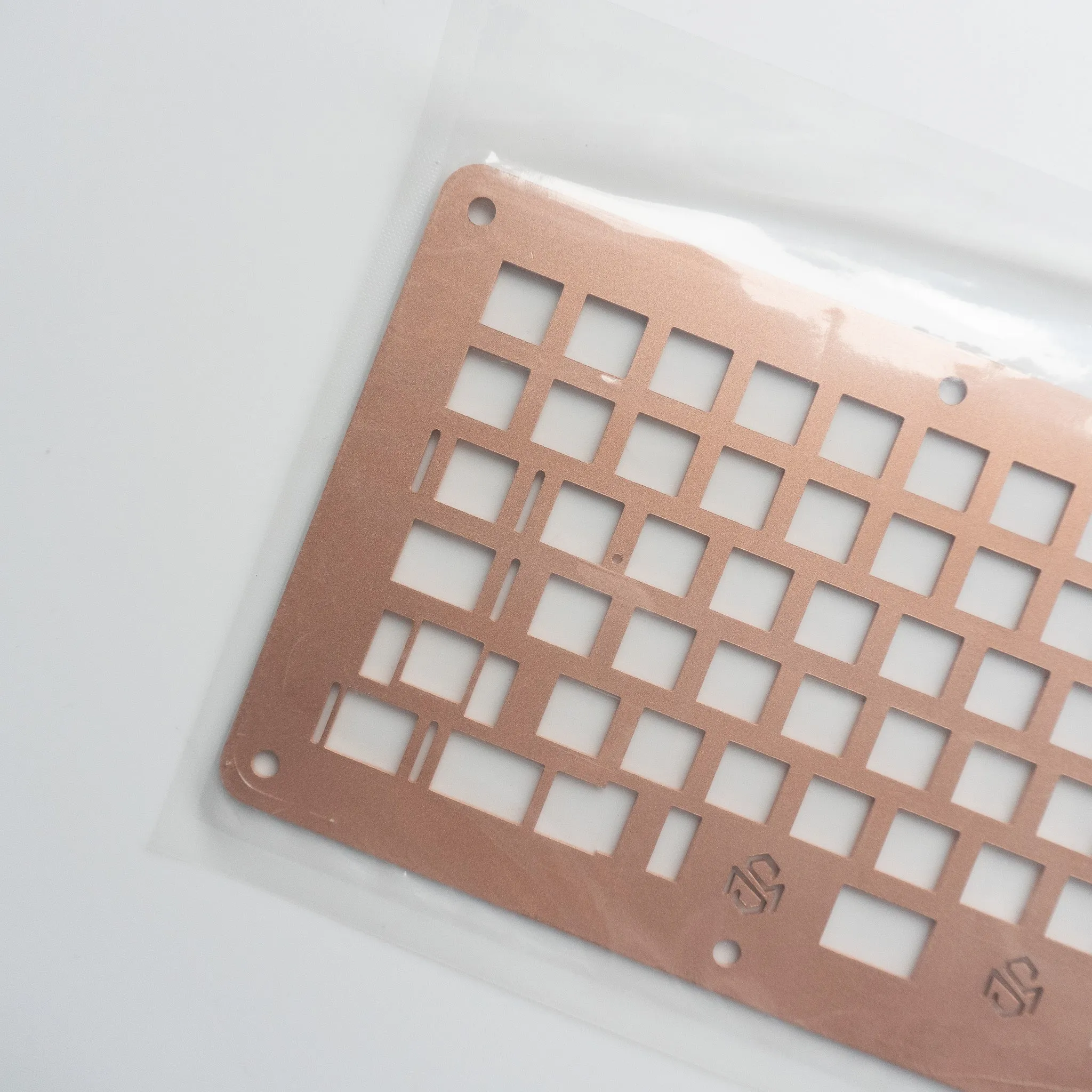 UNUSABLE KBD75 Copper Sandblasted Plate