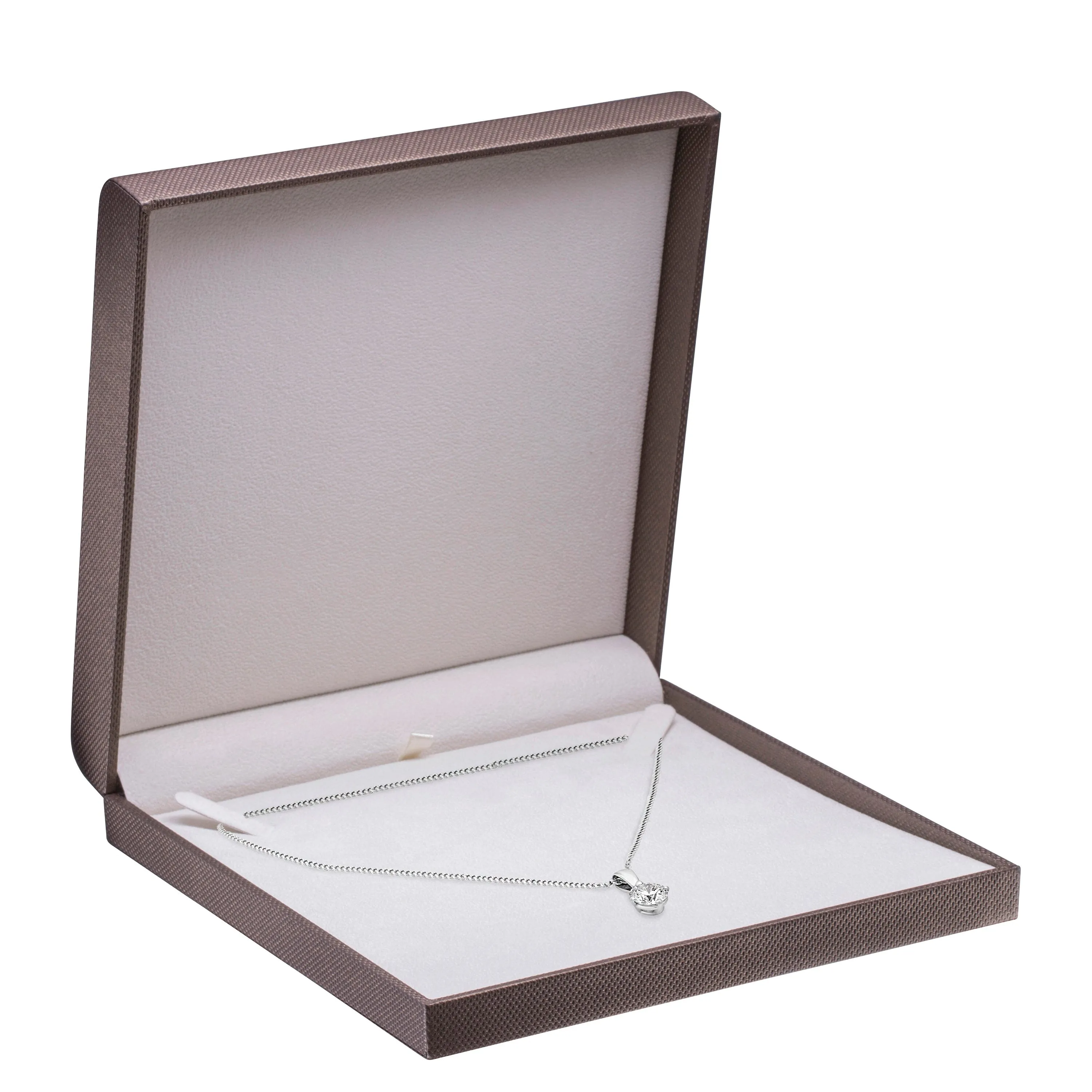 Weave Texture Necklace Box, Contemporary Collection