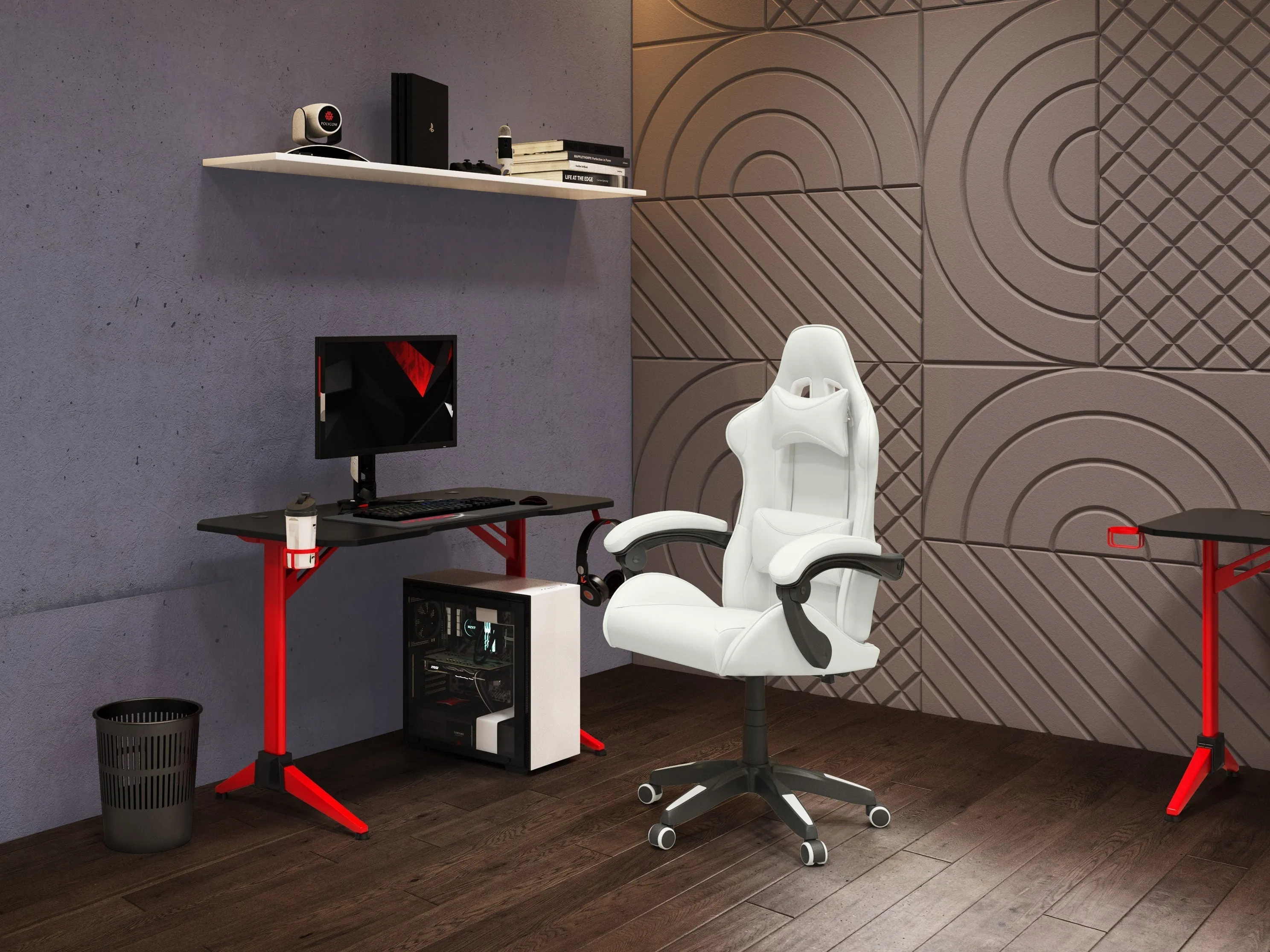 White Gaming Office Chair