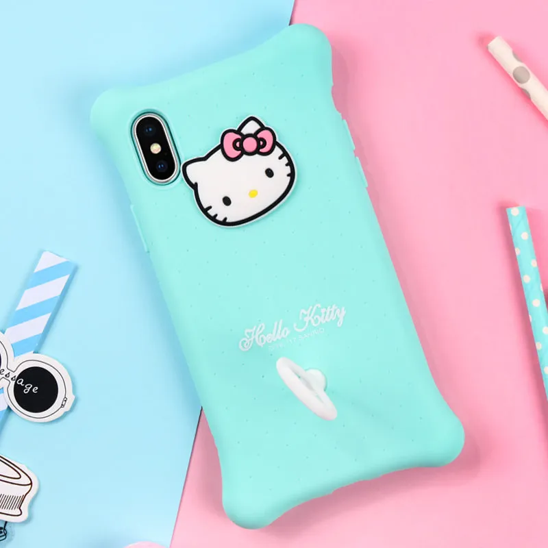 X-Doria Hello Kitty & My Melody Air Cushion Shockproof Silicone Case Cover for Apple iPhone XS/X