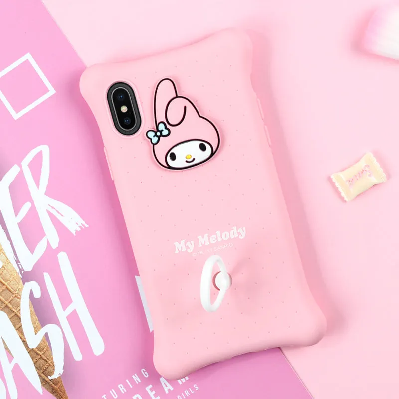 X-Doria Hello Kitty & My Melody Air Cushion Shockproof Silicone Case Cover for Apple iPhone XS/X