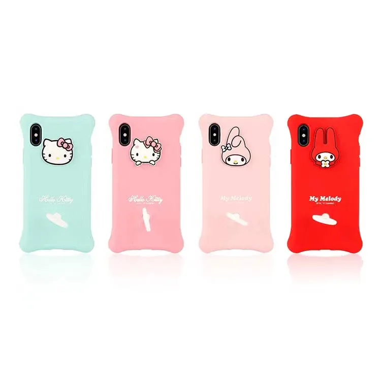 X-Doria Hello Kitty & My Melody Air Cushion Shockproof Silicone Case Cover for Apple iPhone XS/X