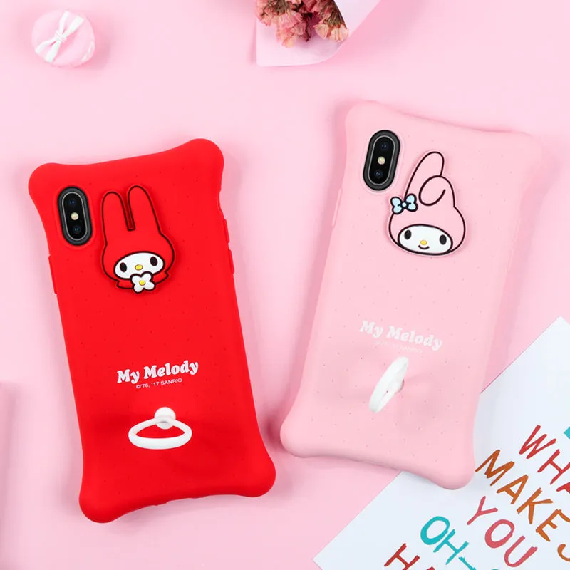 X-Doria Hello Kitty & My Melody Air Cushion Shockproof Silicone Case Cover for Apple iPhone XS/X