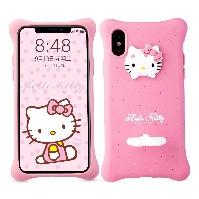 X-Doria Hello Kitty & My Melody Air Cushion Shockproof Silicone Case Cover for Apple iPhone XS/X