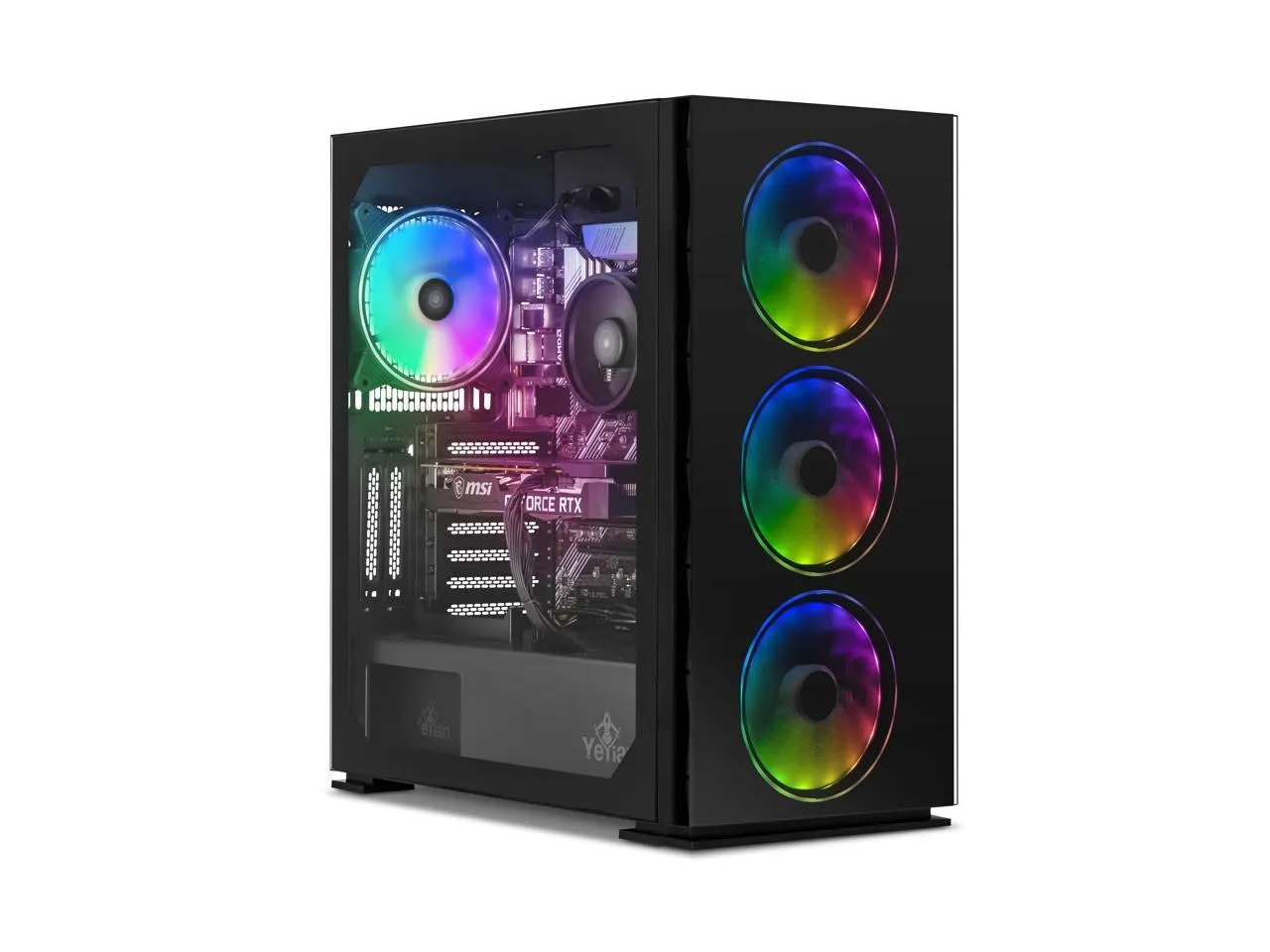 Yeyian Gaming Desktop YPI-YA24F0B-46T1N Intel Core i5 12th Gen 12400F (2.50GHz) 16GB DDR4 1 TB PCIe SSD NVIDIA GeForce RTX 4060 Ti Windows 11 Home 64-bit