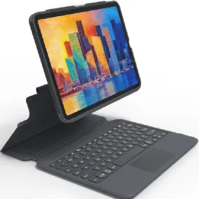 Zagg Pro Touch Trackpad Keyboard Detachable Case Folio iPad Air 11" 4th & Pro 3rd/2nd/1st