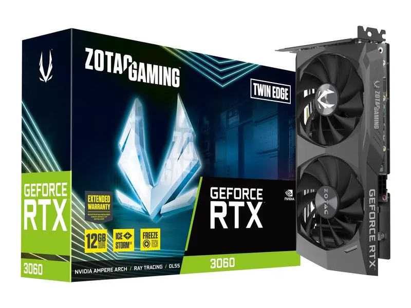 Zotac Gaming Geforce Rtx 3060 Twin Edge - Graphics Card - Gf Rtx 3060 - 12 Gb